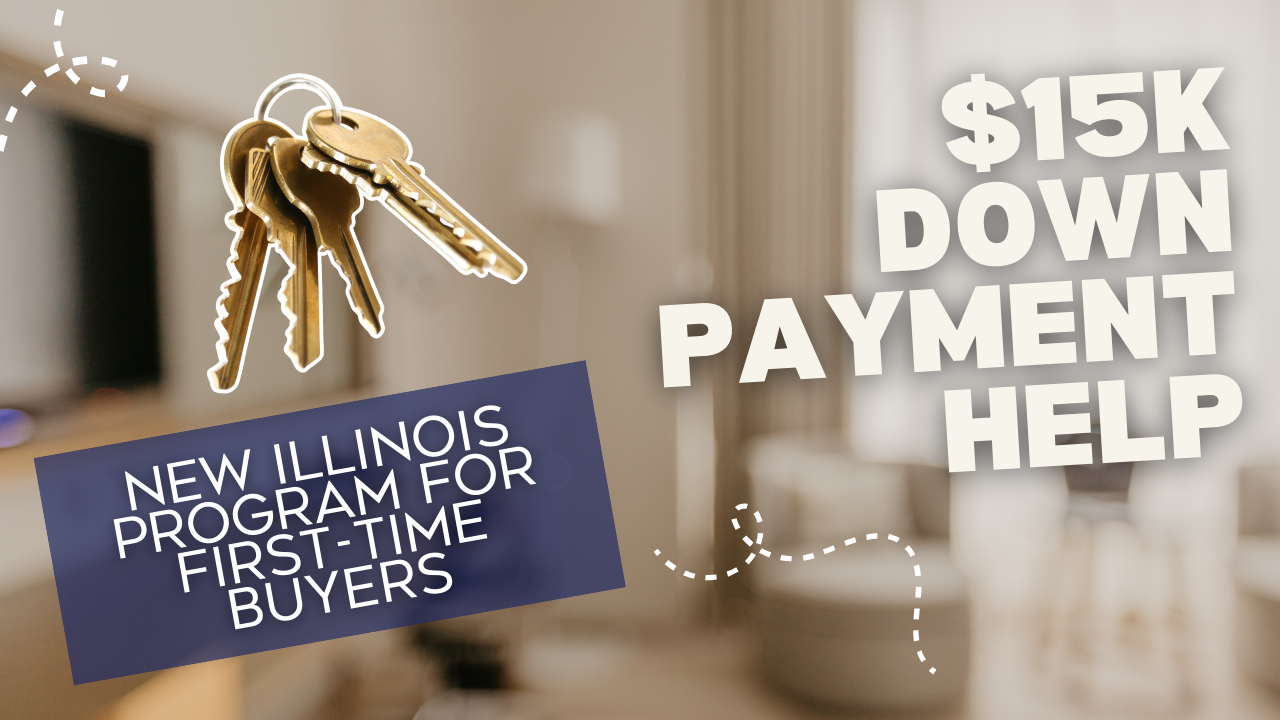 Illinois first-time homebuyer receiving house keys